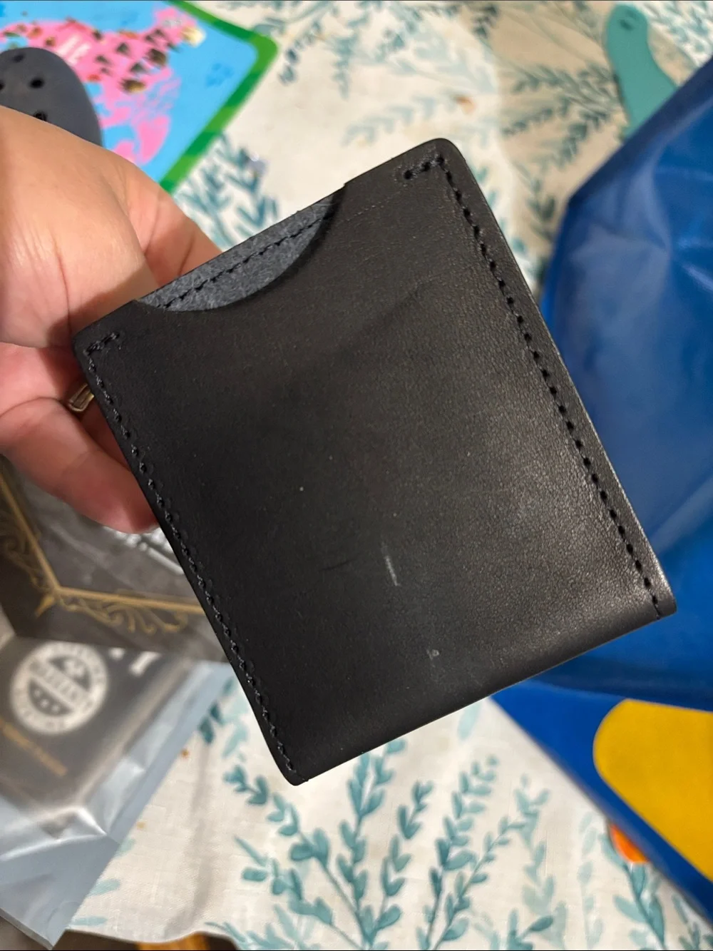 Main Street Forge black leather