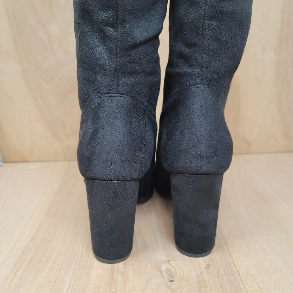 DREAM PAIRS Womens Over The Knee Boots Block Heel Winter Boots Sz 8 M