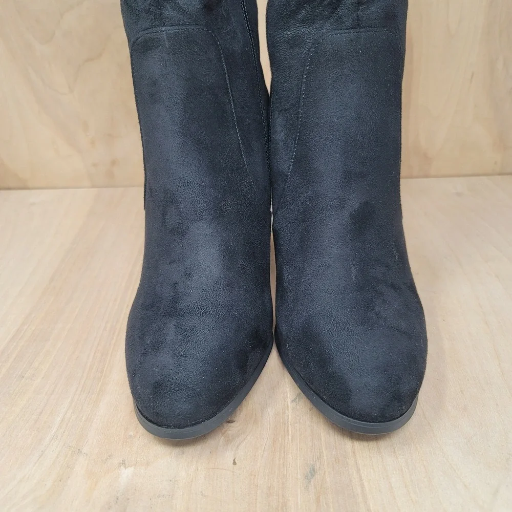 DREAM PAIRS Womens Over The Knee Boots Block Heel Winter Boots Sz 8 M