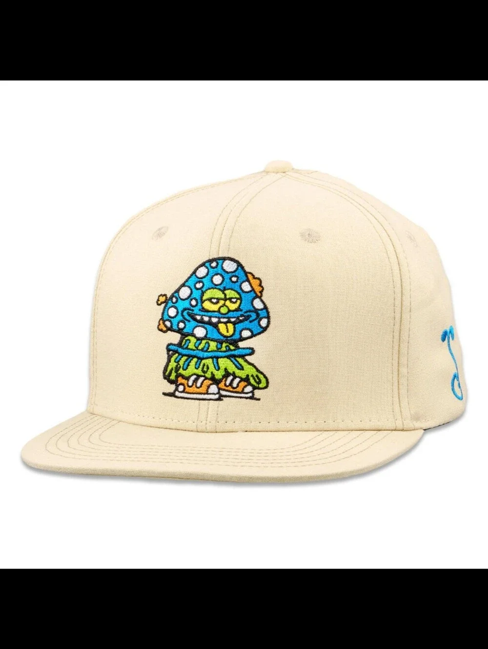 Grassroots California x Killer Acid Mushroom Tan Snapback Hat (Limited Edition)