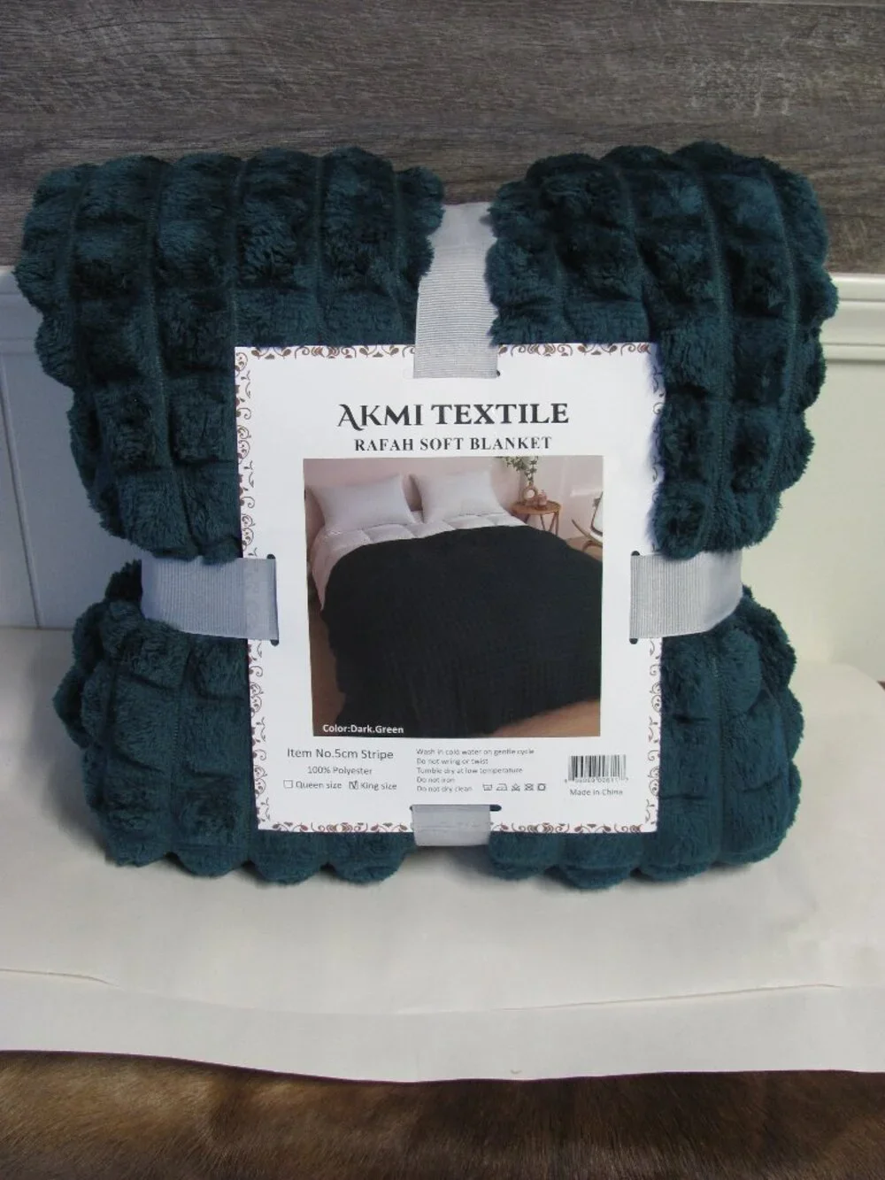 AKMI TEXTILE KING SIZE BLANKET THROW NIP