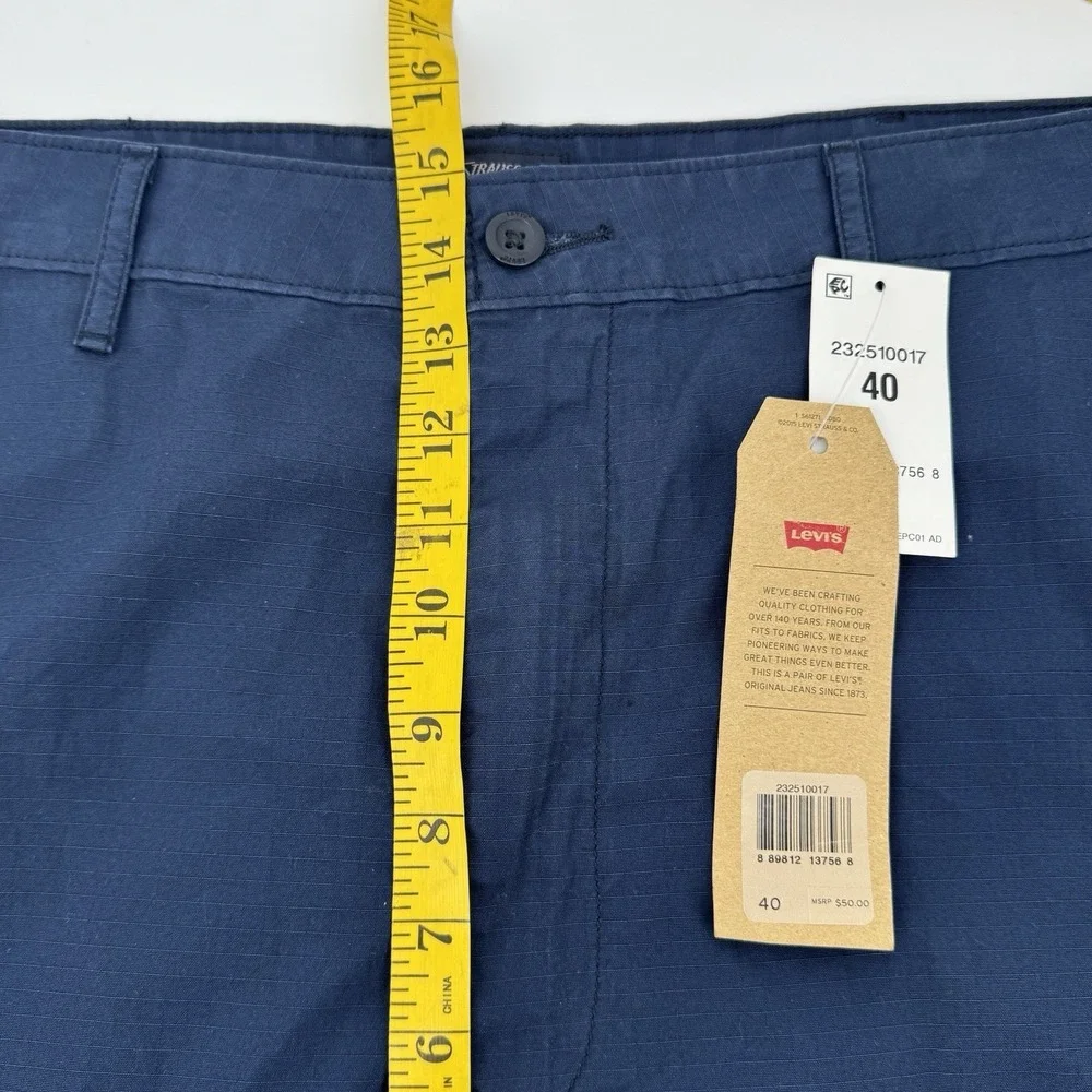 Levi's Cargo Shorts Mens 40 Blue Ripstop Utility Tactical Hiking Work Outdoor