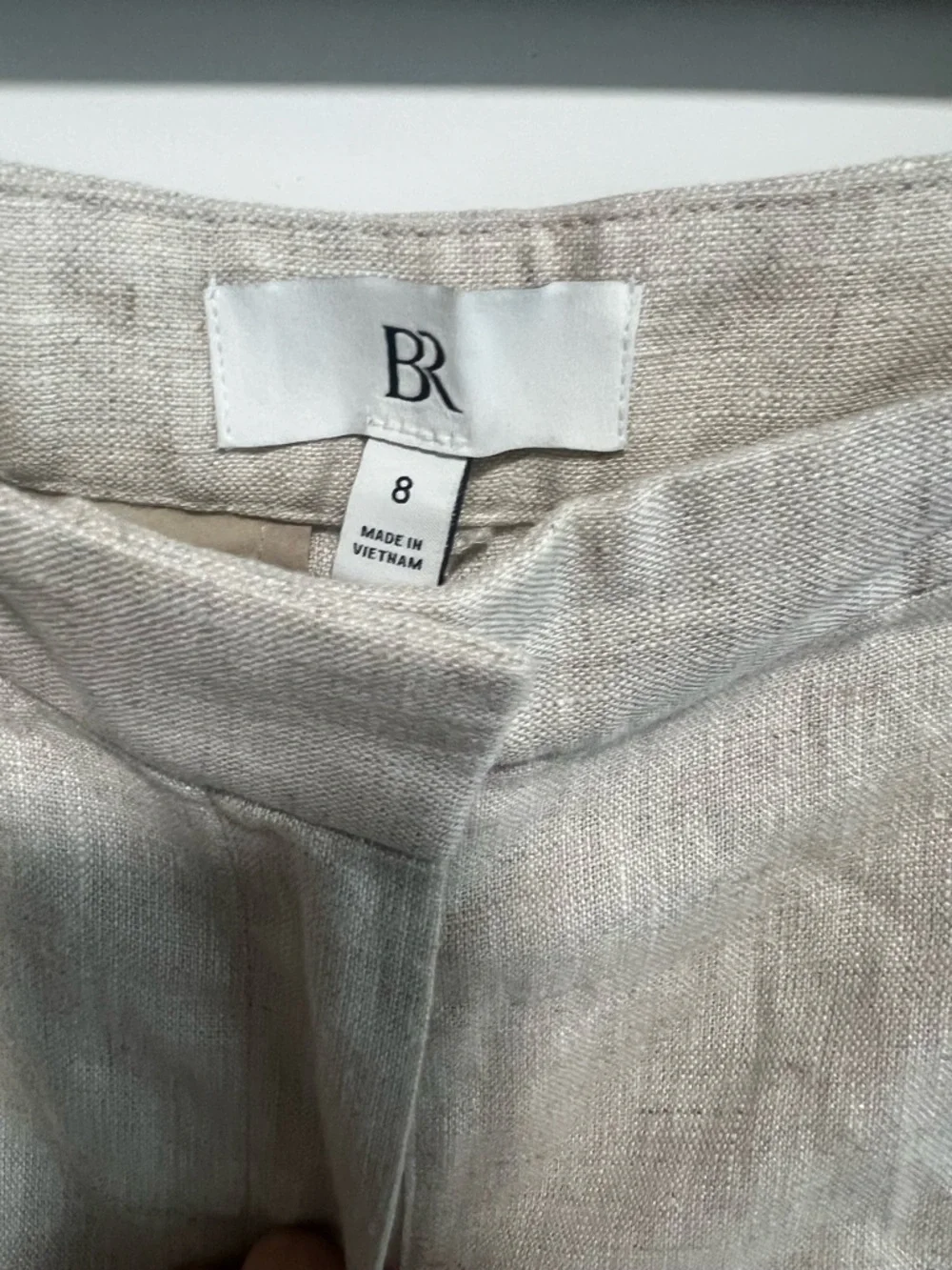 Banana Republic Lina Slim Ankle Linen Pants Neutral Linen New with tags