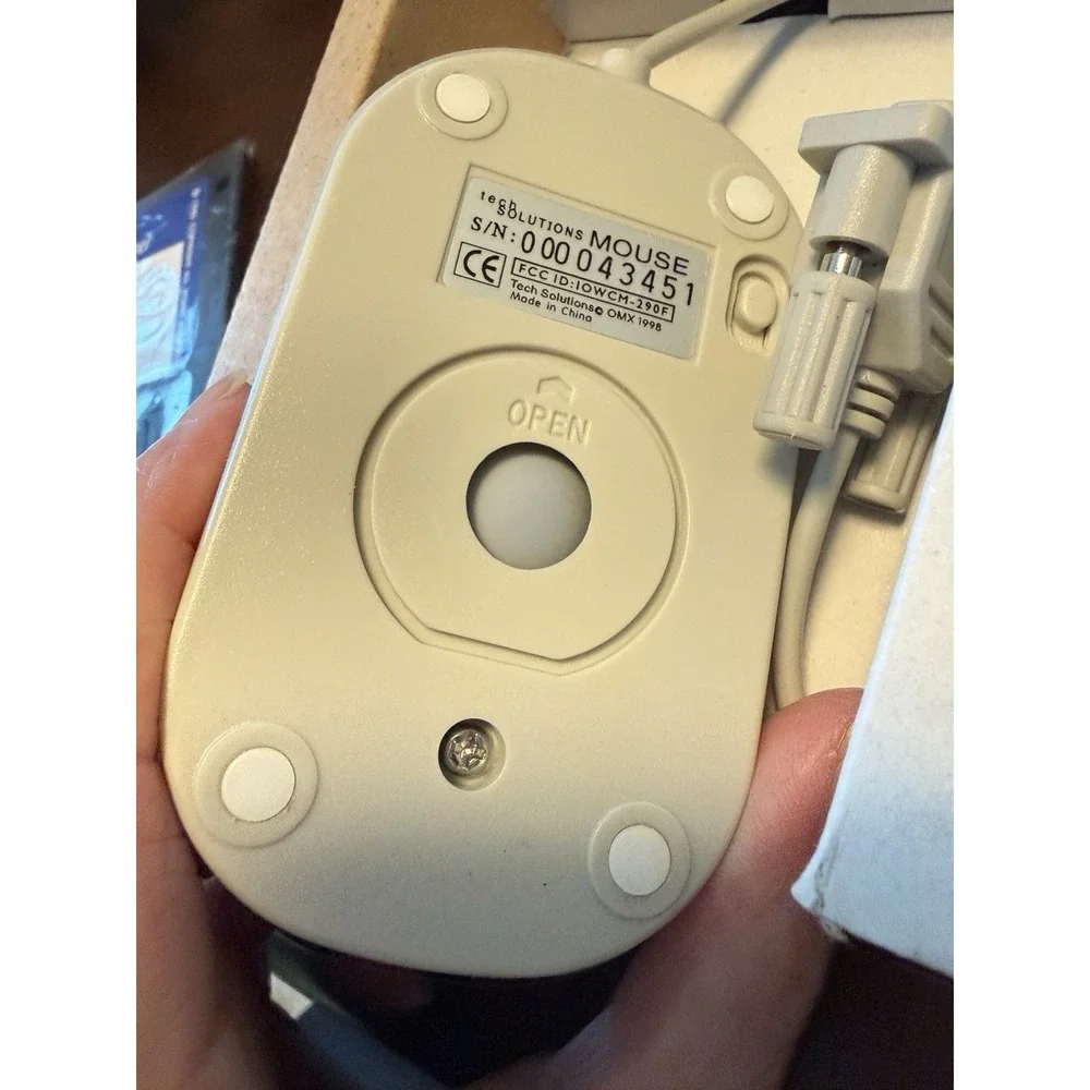 VTG IBM Replacement Mouse Tech Solutions TS29B 3 Button Serial Mouse 1998