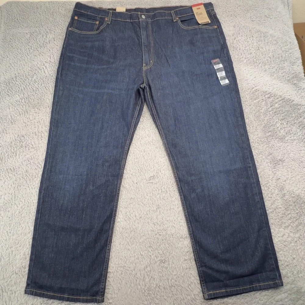 Levis 559 Jeans Mens 48x31 Blue Dark Wash Relaxed Straight Big & Tall NWT