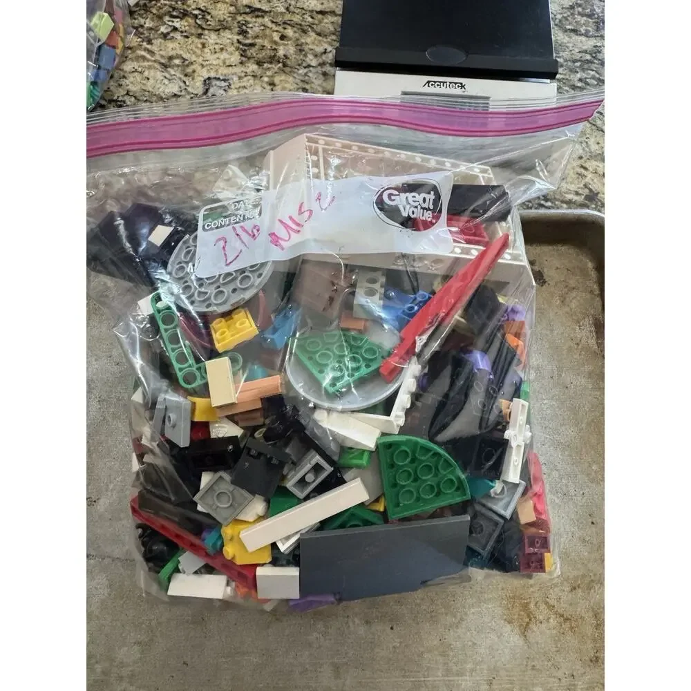 2 lbs Mixed LEGO Lot - Authentic Genuine Bricks Parts & Pieces Cleaned & Sorted