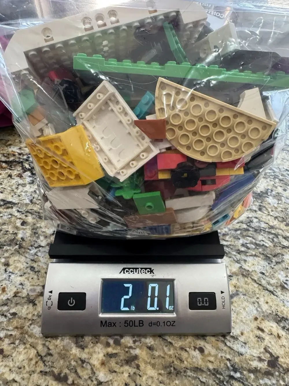 2 lbs Mixed LEGO Lot - Authentic Genuine Bricks Parts & Pieces Cleaned & Sorted