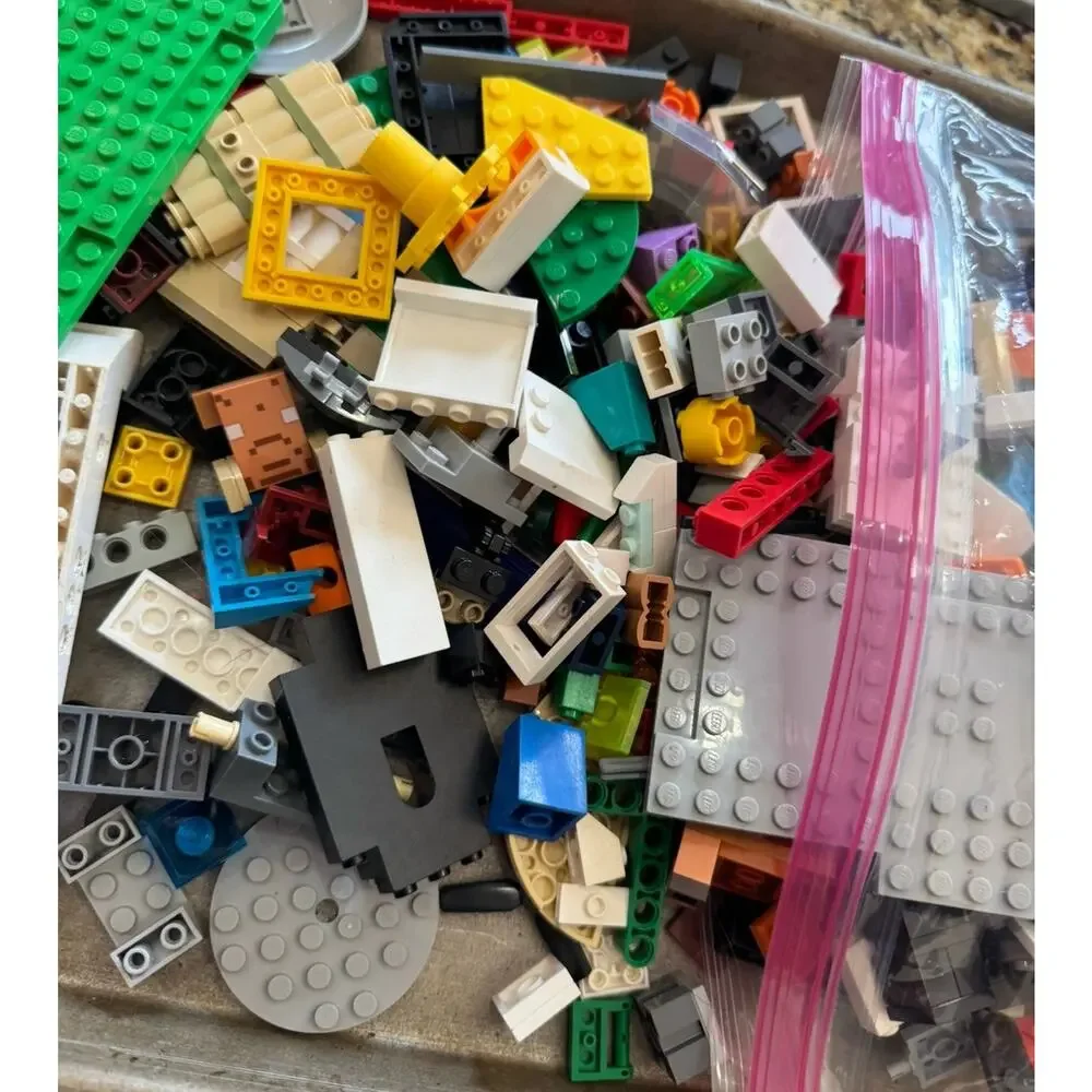2 lbs Mixed LEGO Lot - Authentic Genuine Bricks Parts & Pieces Cleaned & Sorted