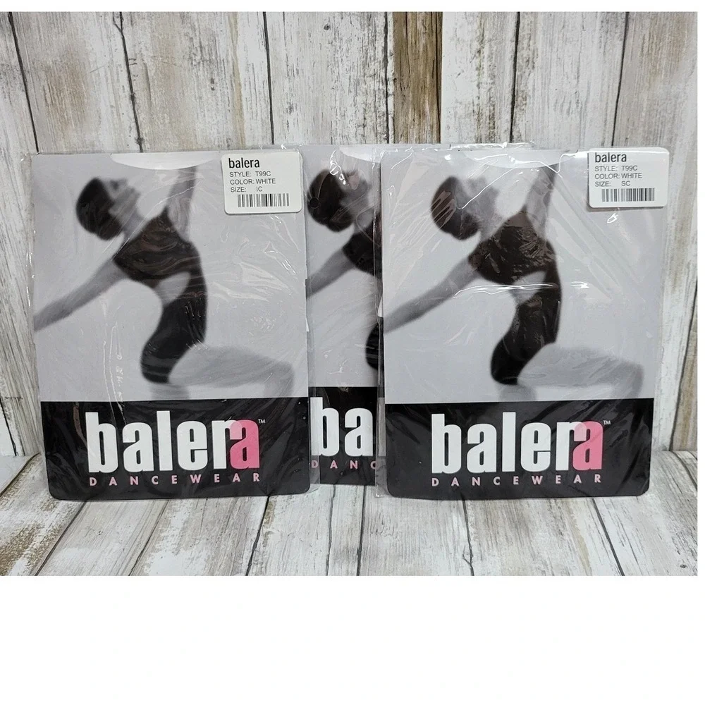 Balera White Dance Tights Child Ballet Tap Jazz Dancewear
