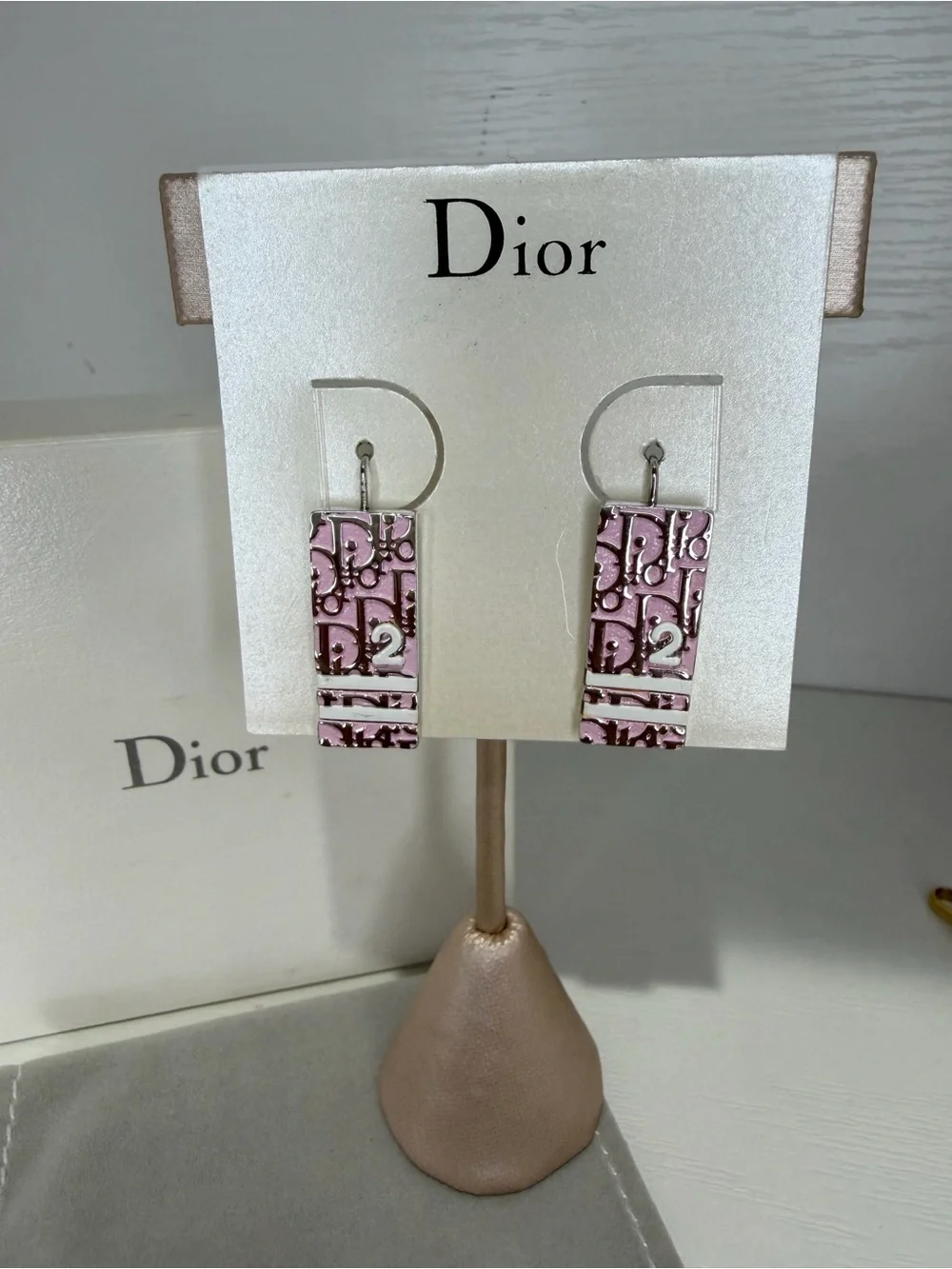 Dior dangling rectangular
