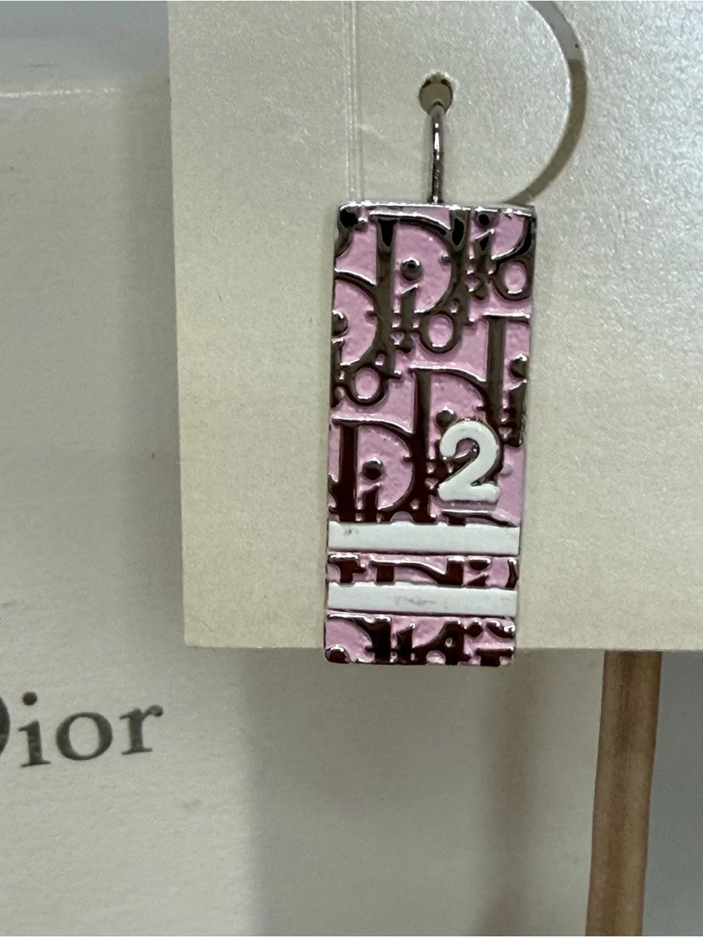 Dior dangling rectangular