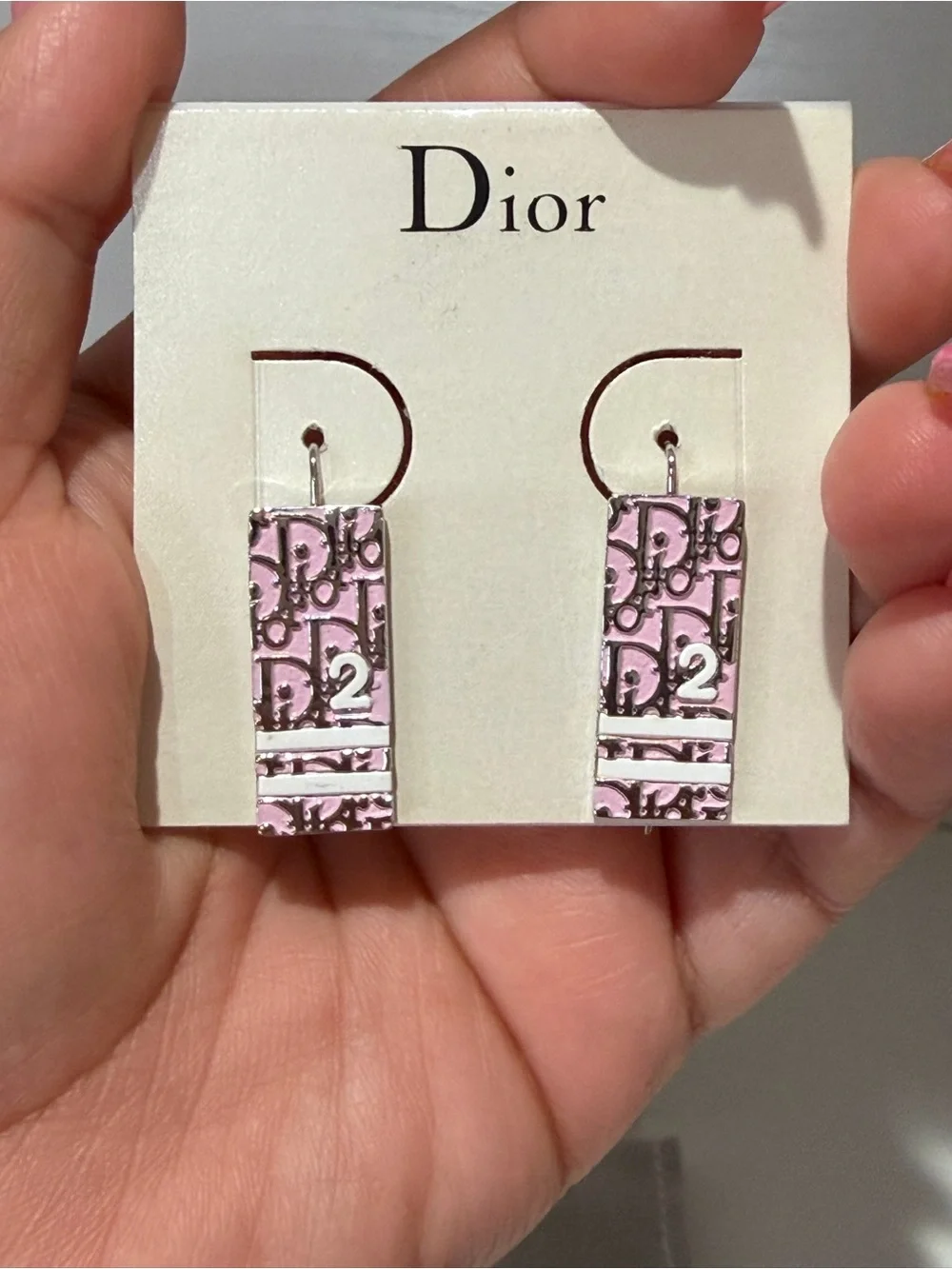 Dior dangling rectangular