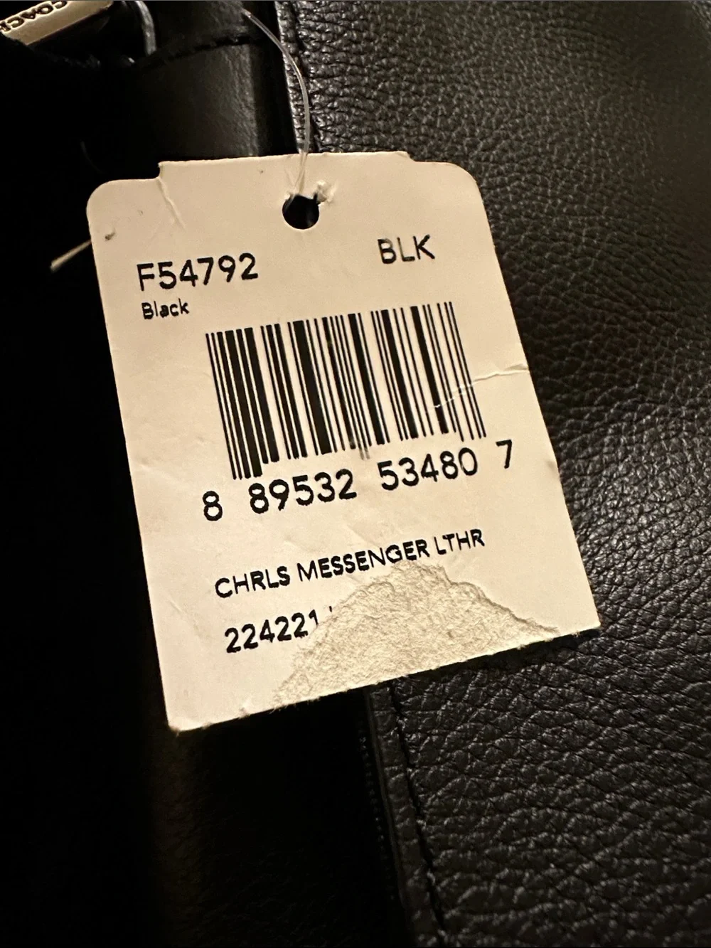 NWT COACH Shoulder Bag F54792 Charles Messenger In Smooth Leather no hangtag