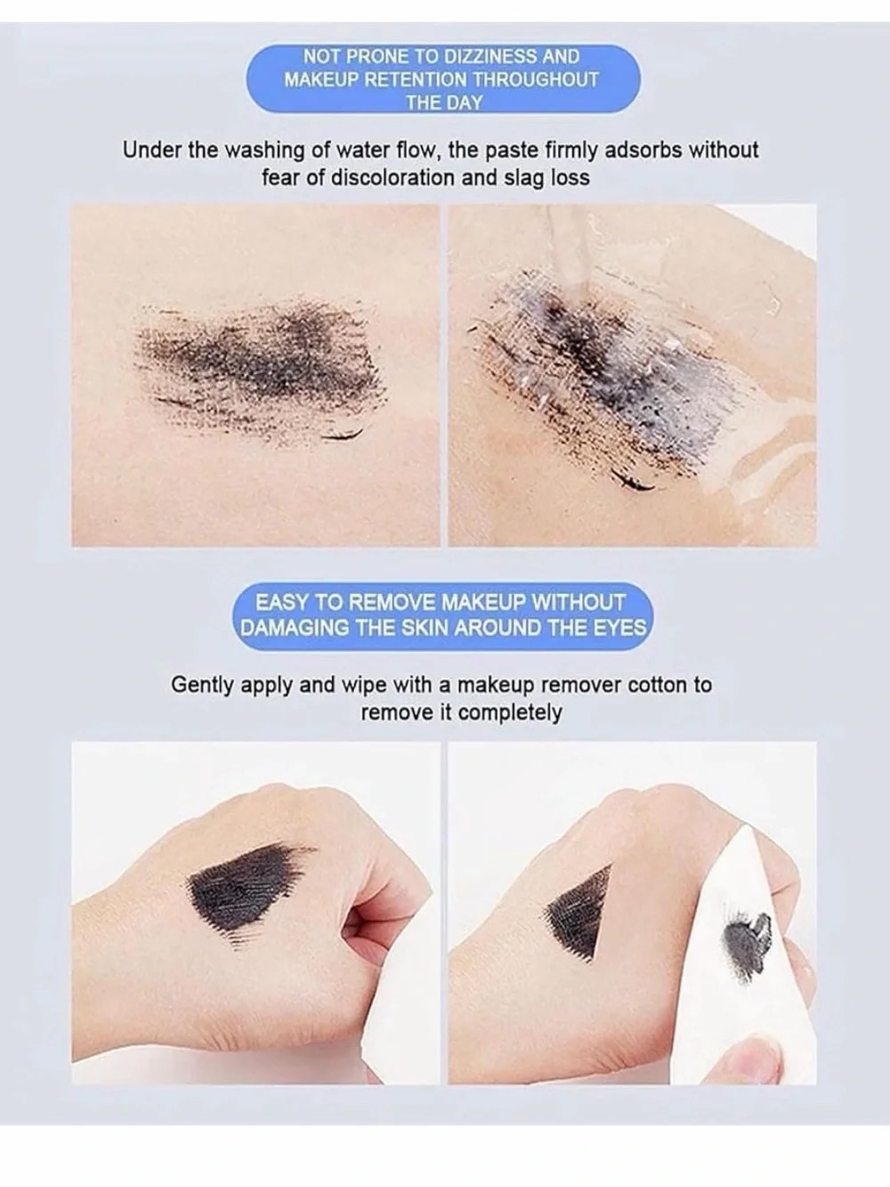 Black Lengthening Mascara with Thin Metal Brush