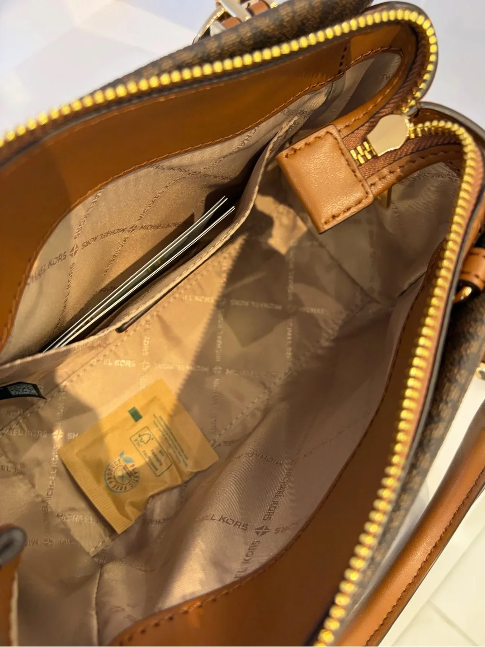 Michael Kors Marilyn Small Signature Logo Satchel Crossbody Bag