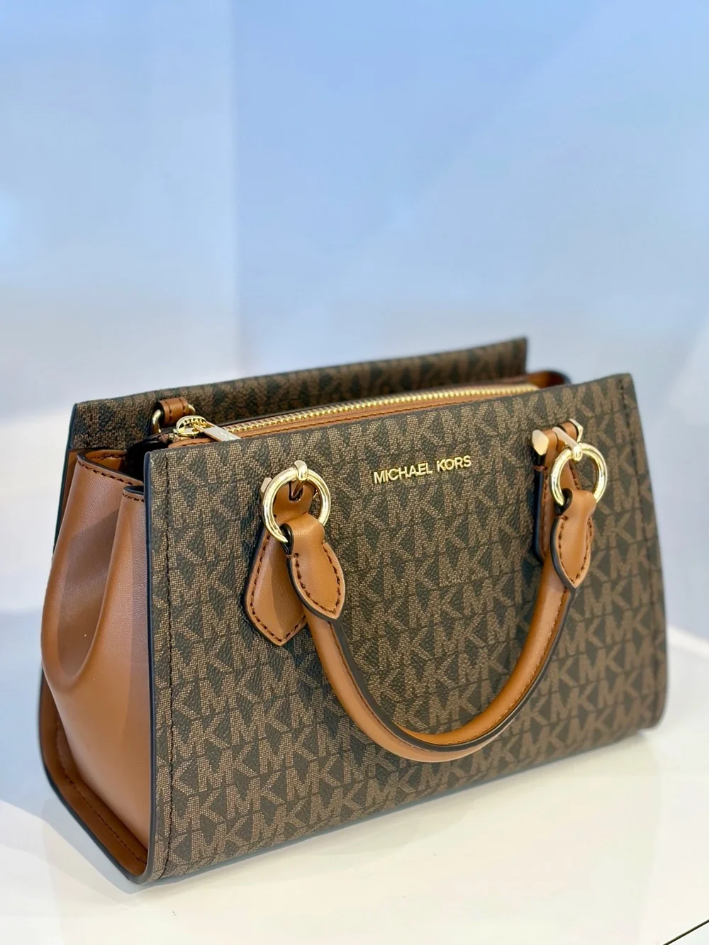 Michael Kors Marilyn Small Signature Logo Satchel Crossbody Bag