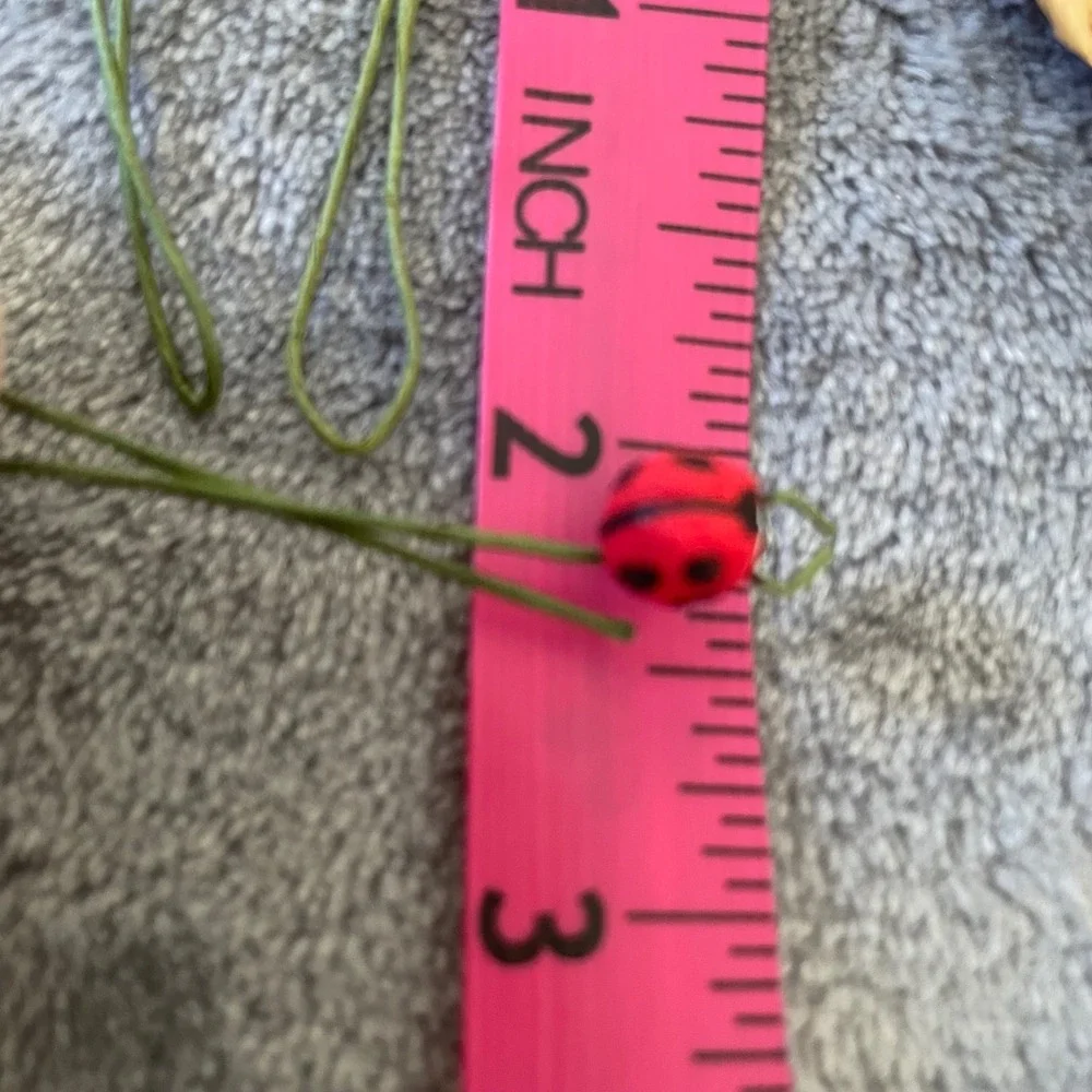 Lot Mini Straw Hats & Ladybug Picks Craft Supplies‎ Doll house miniatures DIY