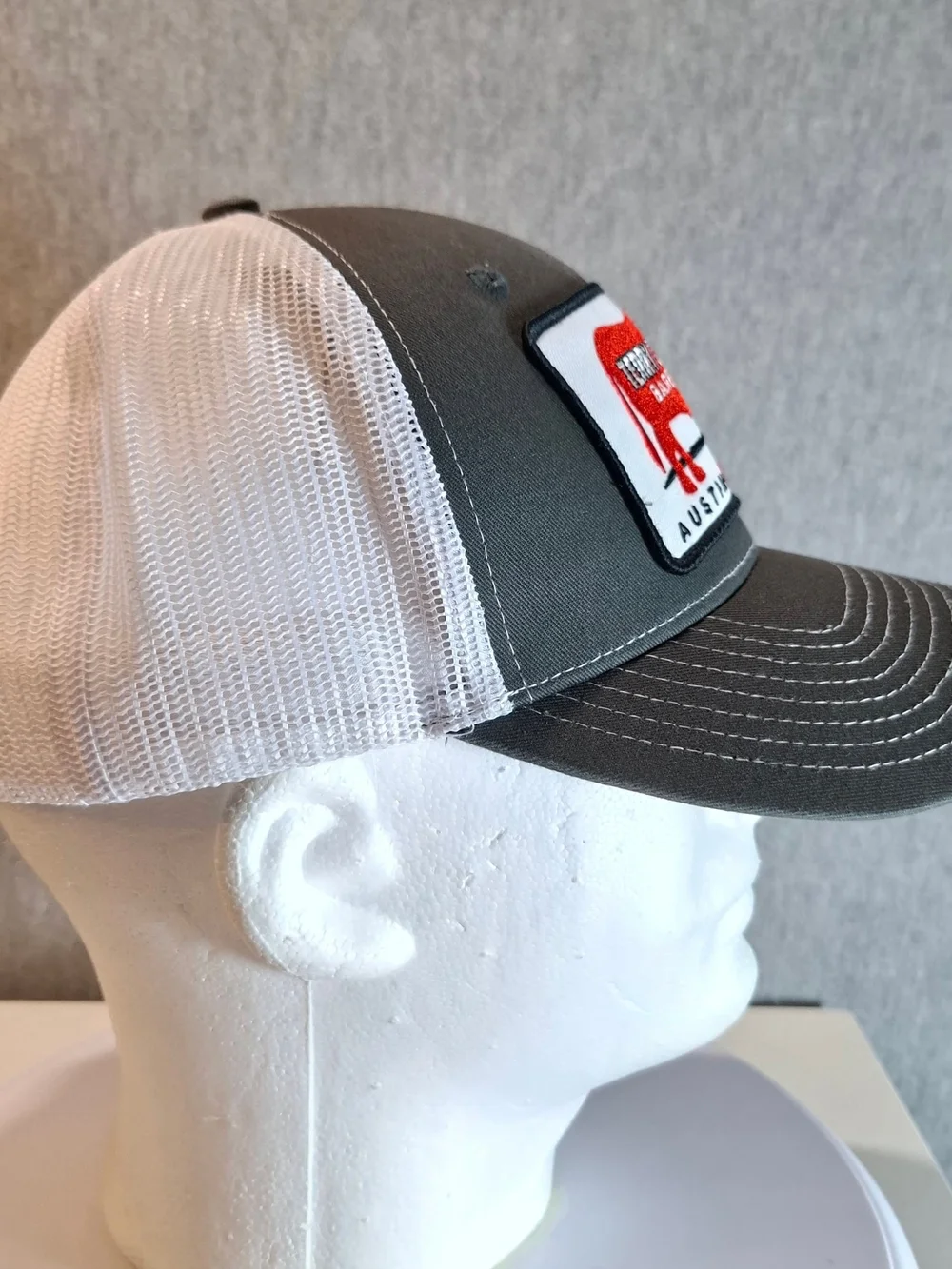 terry black mesh gray