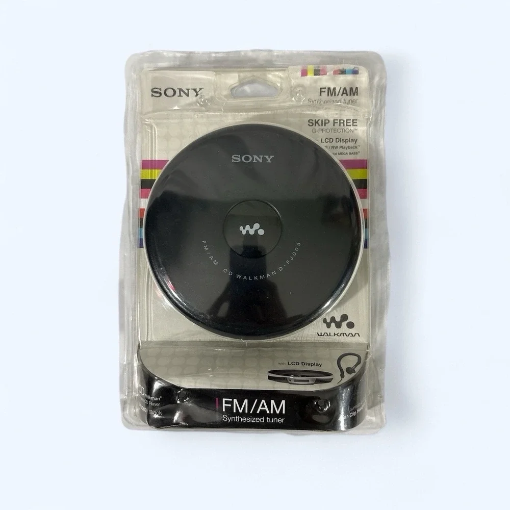 Brand New Sealed Sony D-FJ003 Black color CD Walkman PACKAGE DAMAGE