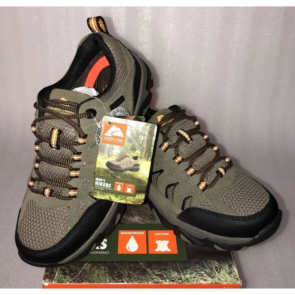 Ozark Trail Taupe Waterproof Lightweight Hiking Shoes Men's‎ Size 7 NEW IN BOX