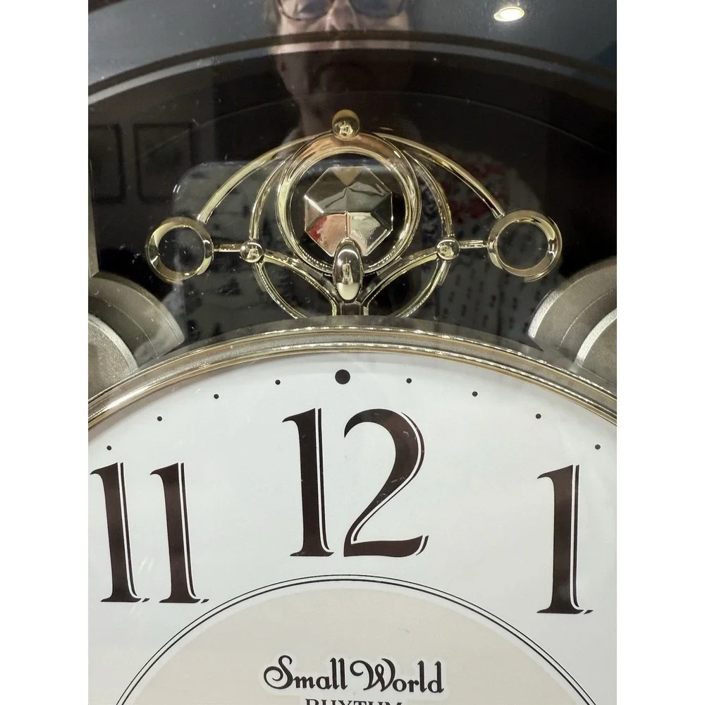Small World Rhythm Nostalgia‎ Sound Motion Musical Clock T3891-1 Crystals