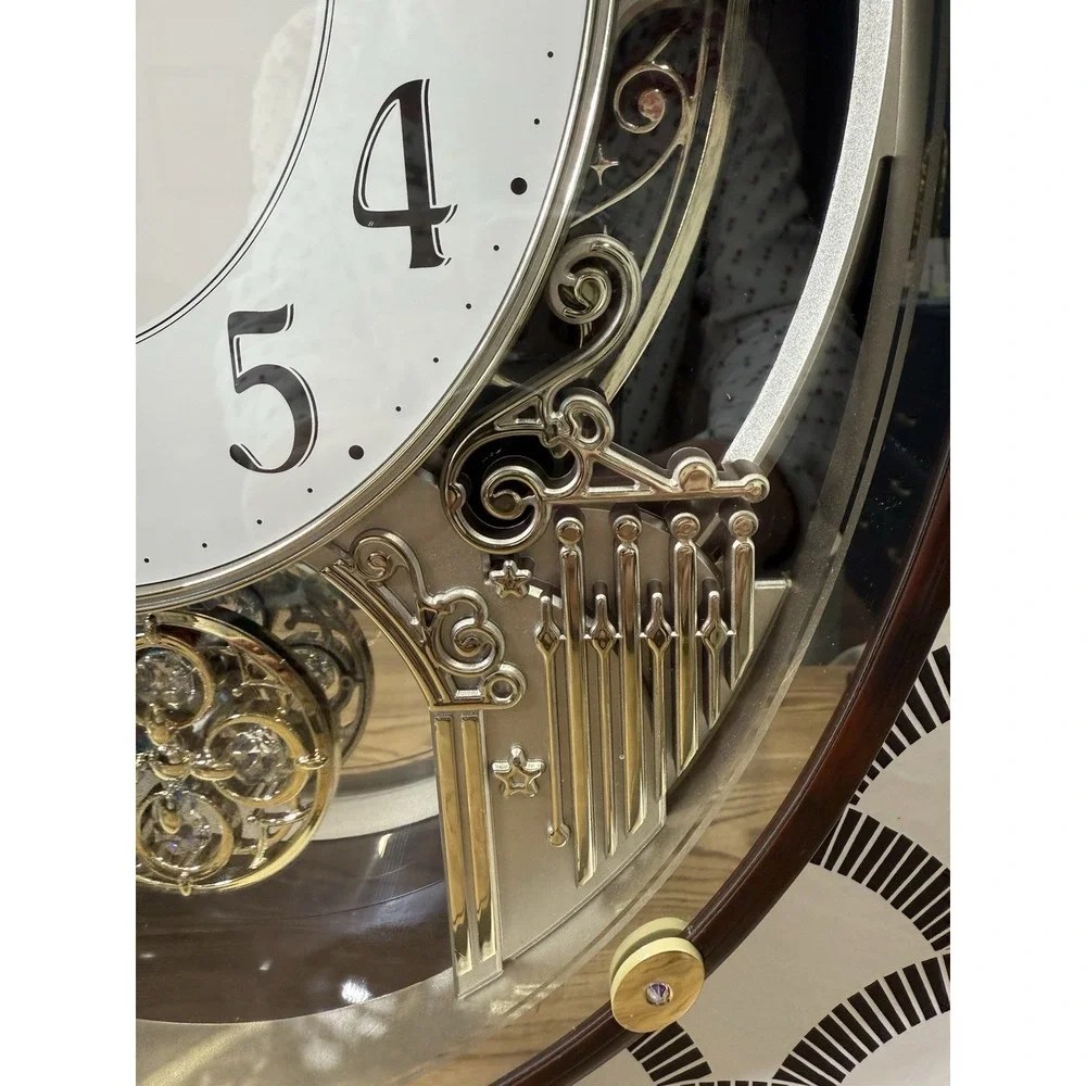 Small World Rhythm Nostalgia‎ Sound Motion Musical Clock T3891-1 Crystals