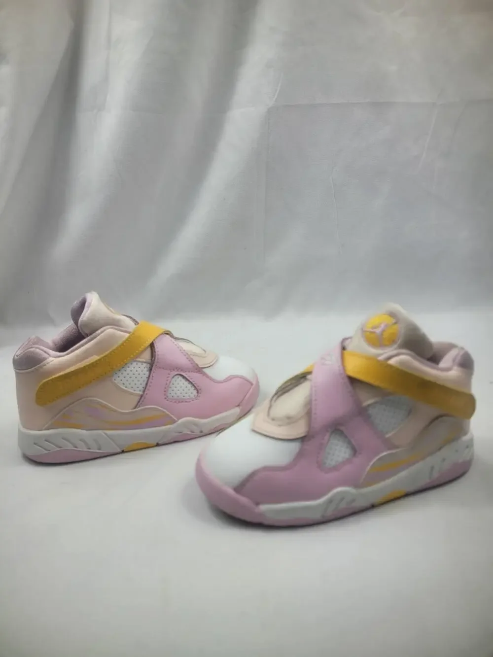 Jordan 8 Shoes Toddler Size 9C Artic Punch Pink Yellow Girls Sneakers CN8093-816