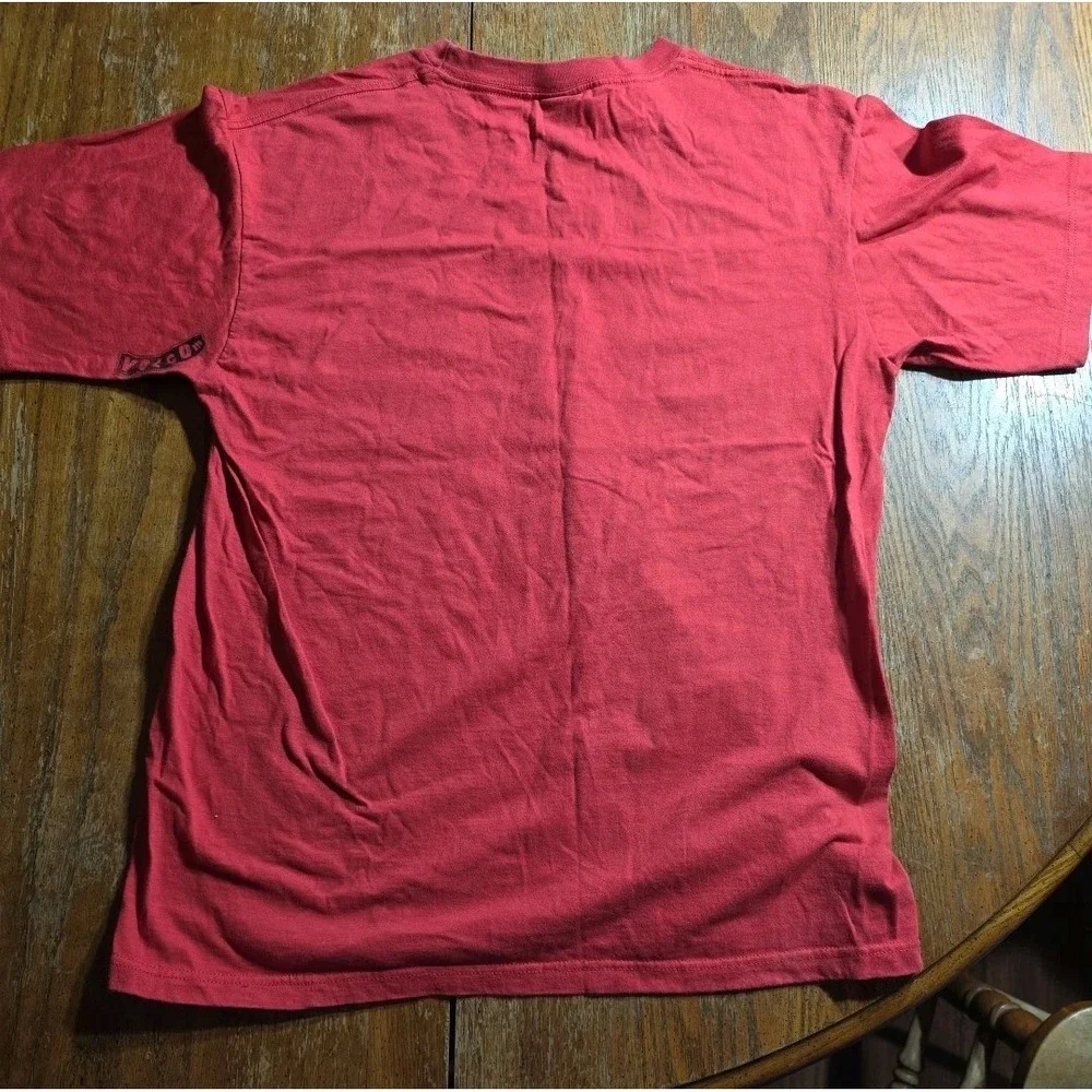Vintage‎ Y2K Volcom Red T-Shirt L Logo Graphic Skate Surf Style Spell out