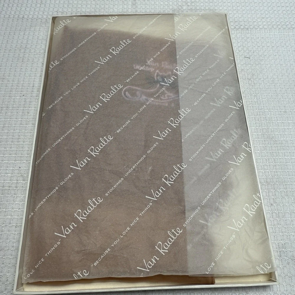 Vtg 50s VAN RAALTE Nines Highlight 9M Nylon Hose Stockings Seam New 1‎ Box