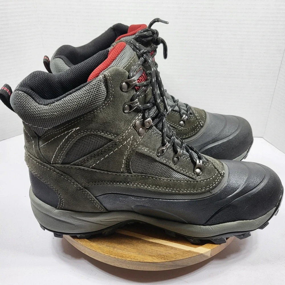 Kodiak Men Winter Boots Waterproof Insulated Leather -40F Rated Gray Size 13 NWT