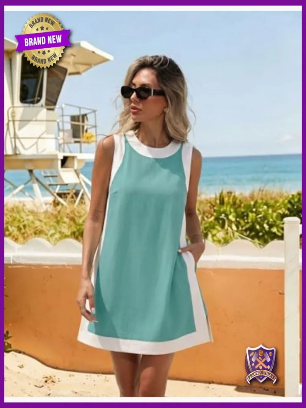 2 Piece Lounge Set Matching Shorts with Pockets Sleeveless Top