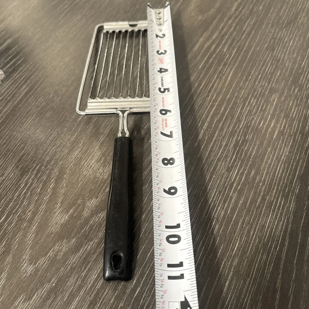 Vintage Ekco Tomato Slicer with Black Handle Stainless‎ USA