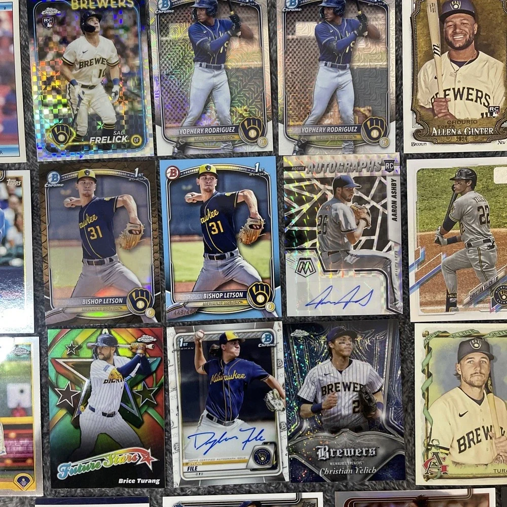 Milwaukee Brewers Baseball 28 Card Lot - Rookies, Stars, Inserts, Parallels‎