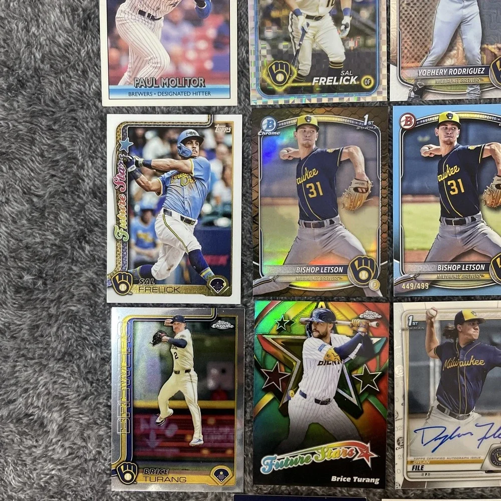 Milwaukee Brewers Baseball 28 Card Lot - Rookies, Stars, Inserts, Parallels‎