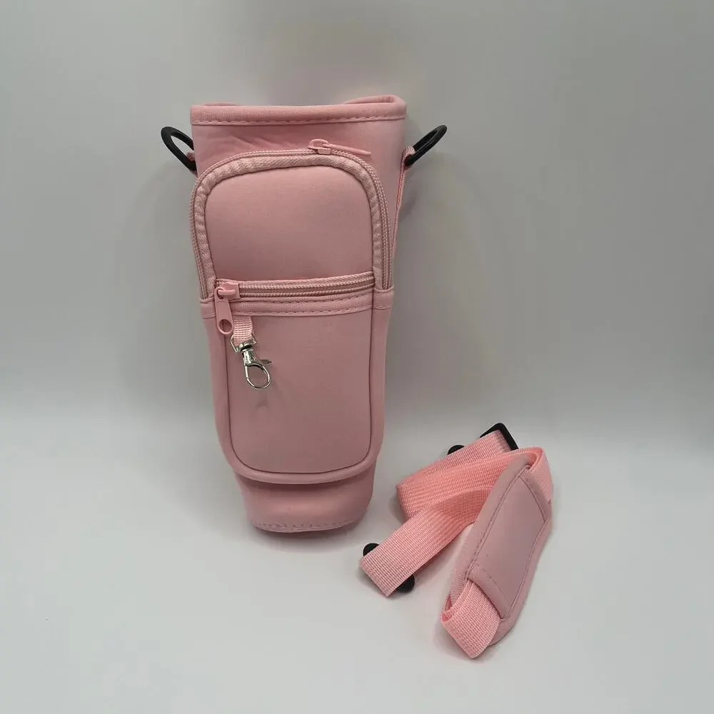 40oz Tumbler Water Bottle Carrier Bag with Adjustable Shoulder Strap For Stanley