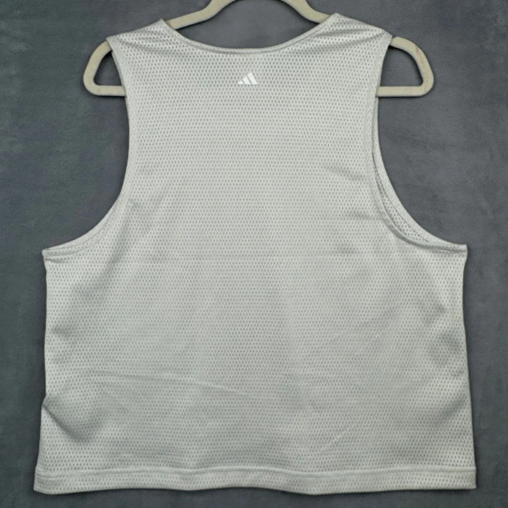 Adidas Basketball Jersey Tank Top White Mesh Hoop As One Size M‎