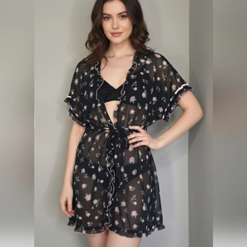 In Bloom sheer black