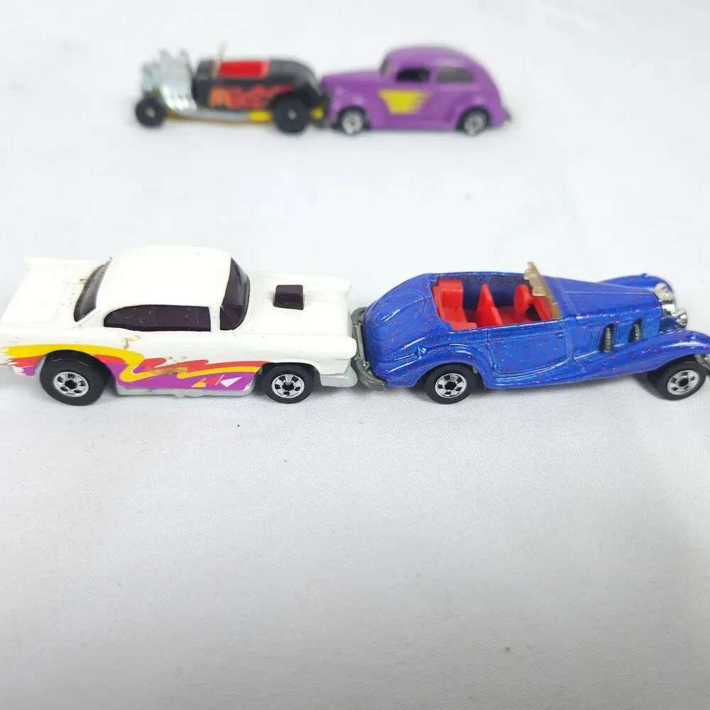 Vintage Hot Wheels 70-90s - Chevy Bel Air - Duesenberg -‎ Ford Coupe & Roadster