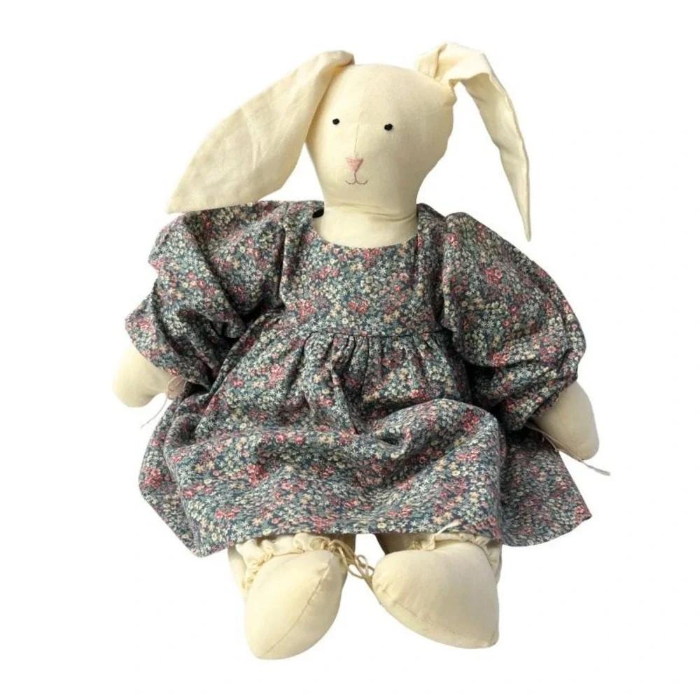 Vintage Handmade Cloth Bunny Rabbit Doll 20