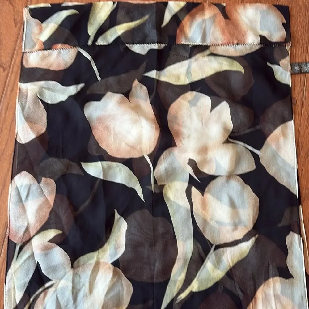 Echo Silk with Earthy Tones scarf