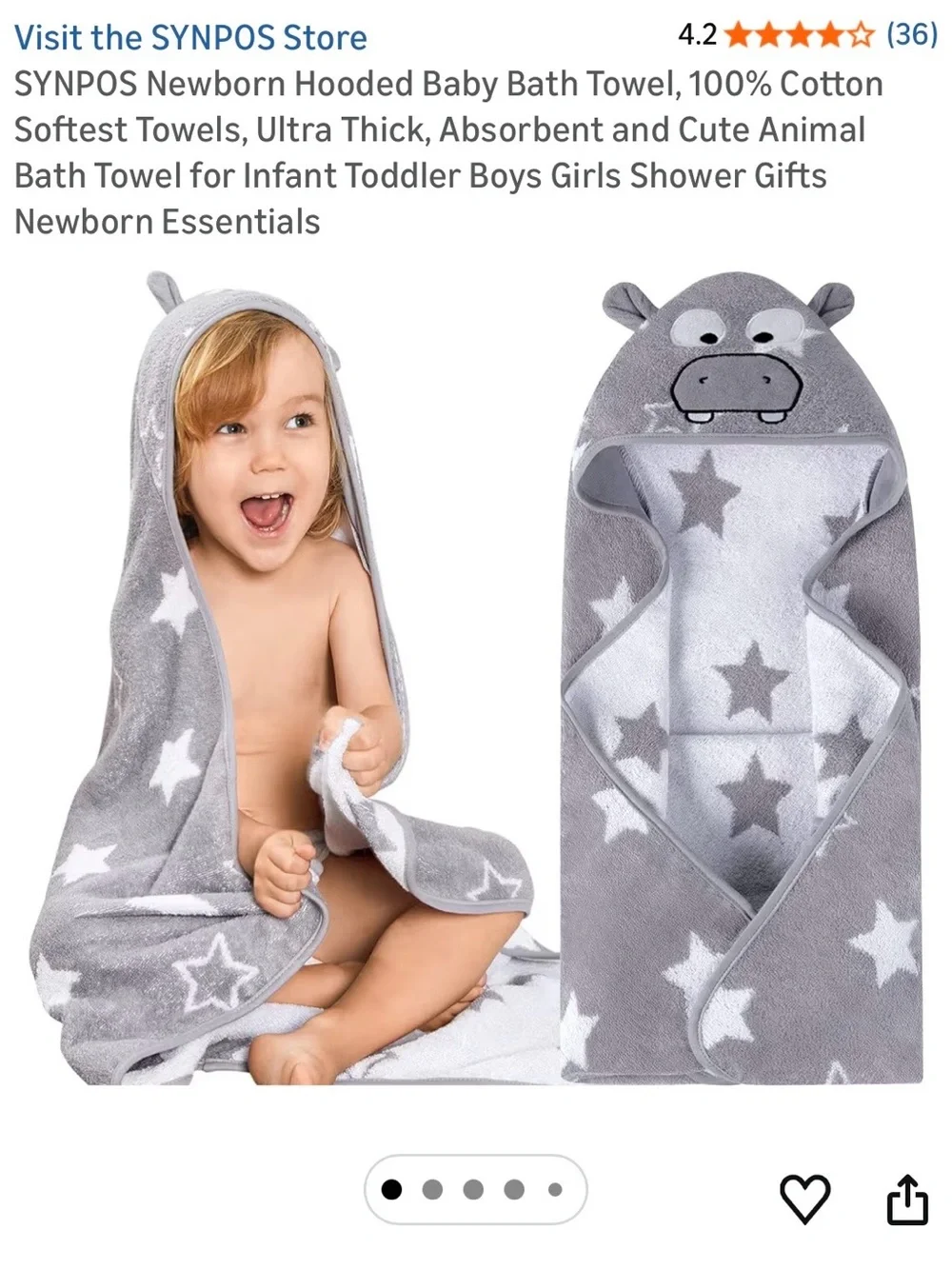 Hooded Baby Bath Towels