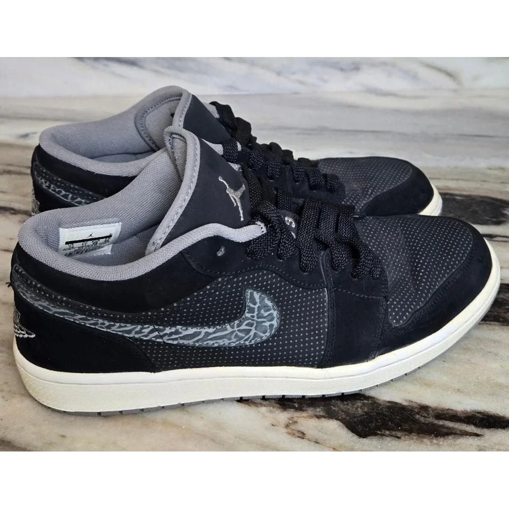 Size 12 - Air Jordan 1 Phat‎ Low Black Charcoal