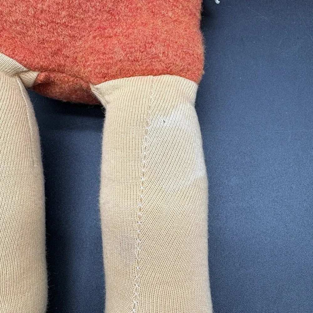 Nanchen Natur Vintage Boy Doll Orange Wool Germany Waldorf Style 12