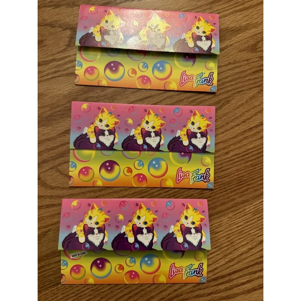 Lisa Frank Postalette Envelope Kitten Bubbles Lot Of 3 Cards Vintage 1990s‎