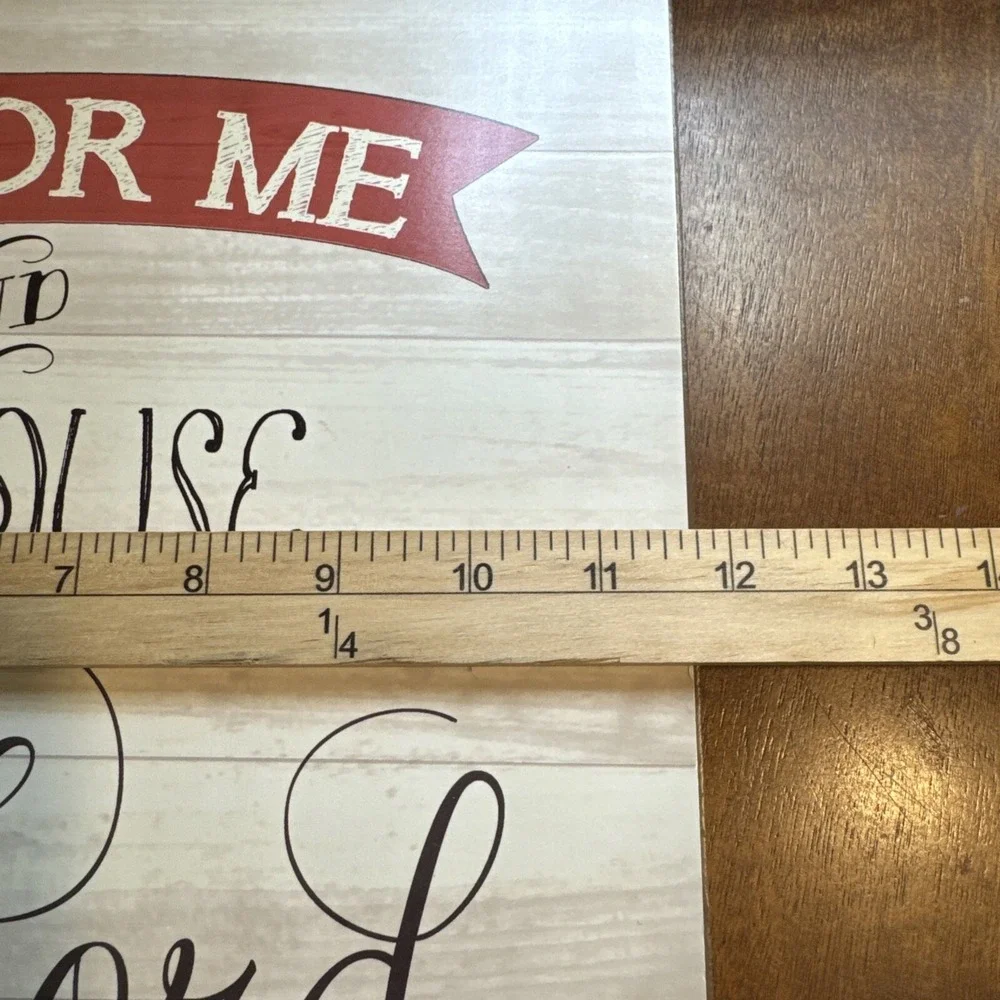 Dicksons Wall Plaque 12x12 As For Me And My‎ House Serve The Lord Wood Sign USA