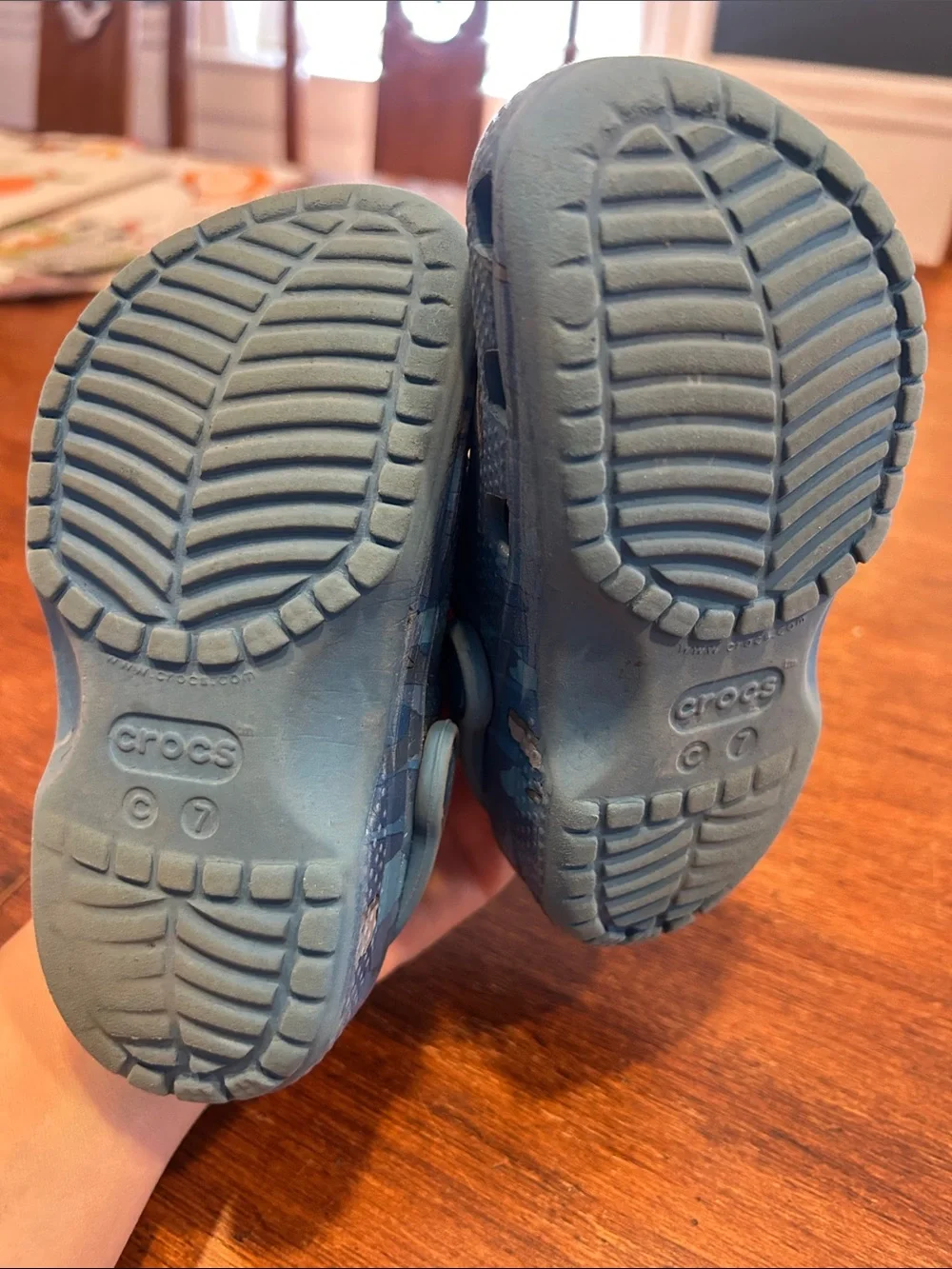Toddler Shark Crocs Size 7