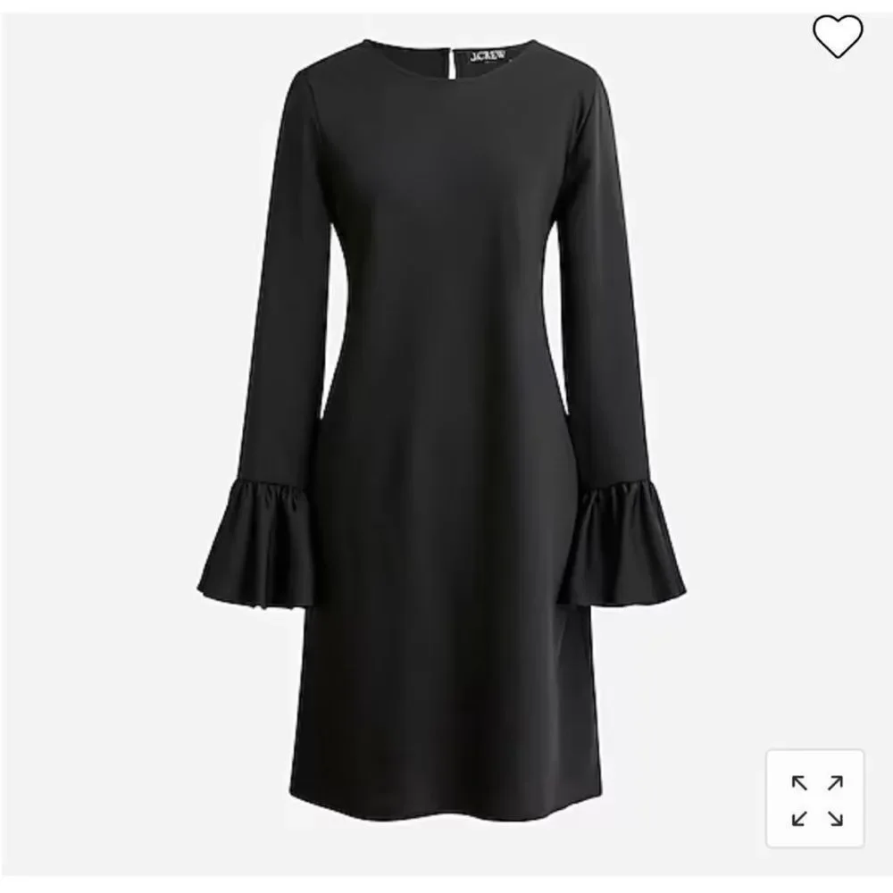 J. Crew Winter garden dress Black Size 4