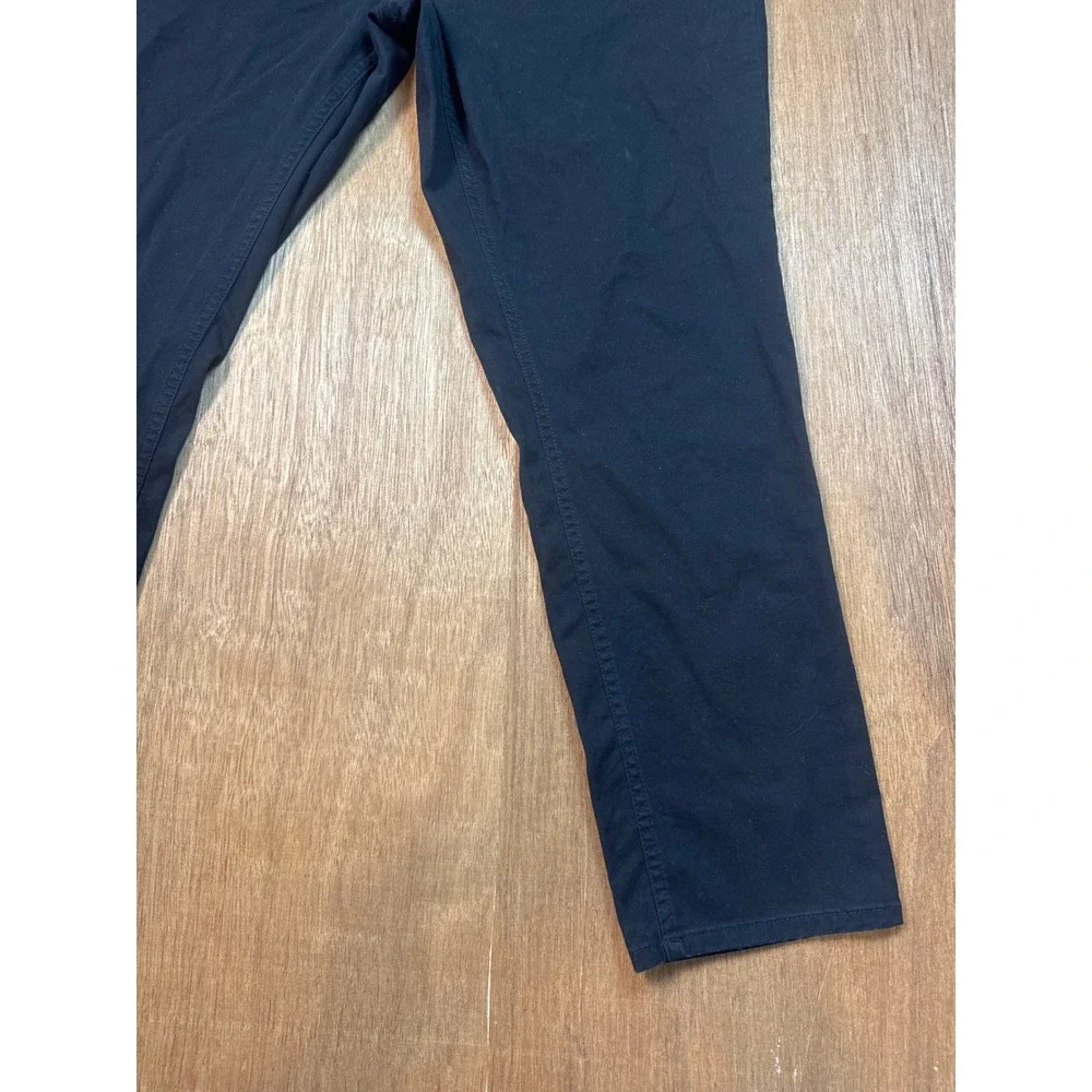 Michael Kors Parker Slim Fit Black Pants Mens 36/30 Cotton Blend Five Pocket