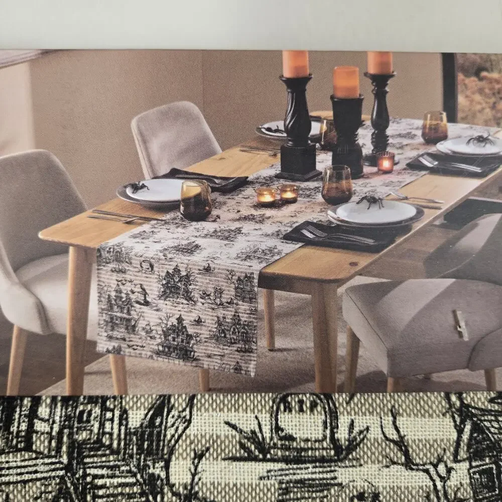 Cynthia Rowley Curious Halloween Beige & Black 