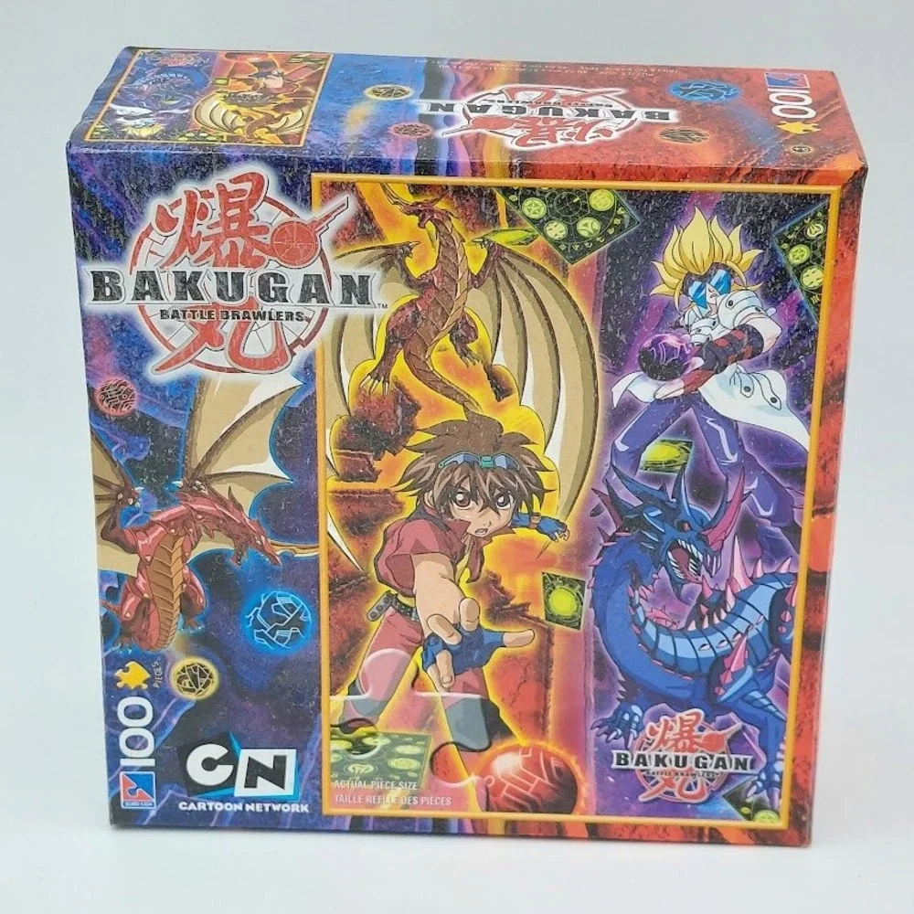 Bakugan Battle Brawlers 100‎ Piece Puzzle Sure-Lox 2008 Dan Kuso Drago 16x11in